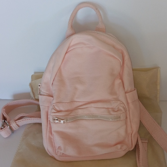 Urban outfitters mini classic canvas backpack blush pink main image 12